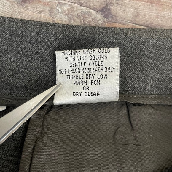 Talbots Trousers Women's Size 14 Straight Leg Pants Viscose Classic Career Gray - Picture 6 of 12